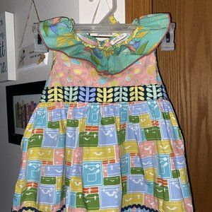 Girls size 4 MATILDA JANE Wonderful Lemonade Stand Trellis top DRESS